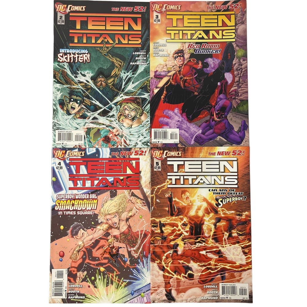 DC Comics - Teen Titans The New 52, Set of 4, 2-5, Rated T, 2011-2012